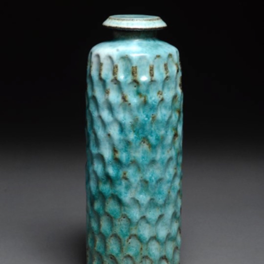 #38 Bottle with lid. Flaske med topH 30.5 cm